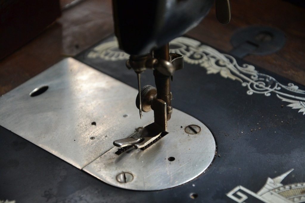 sewing machine, machine, production