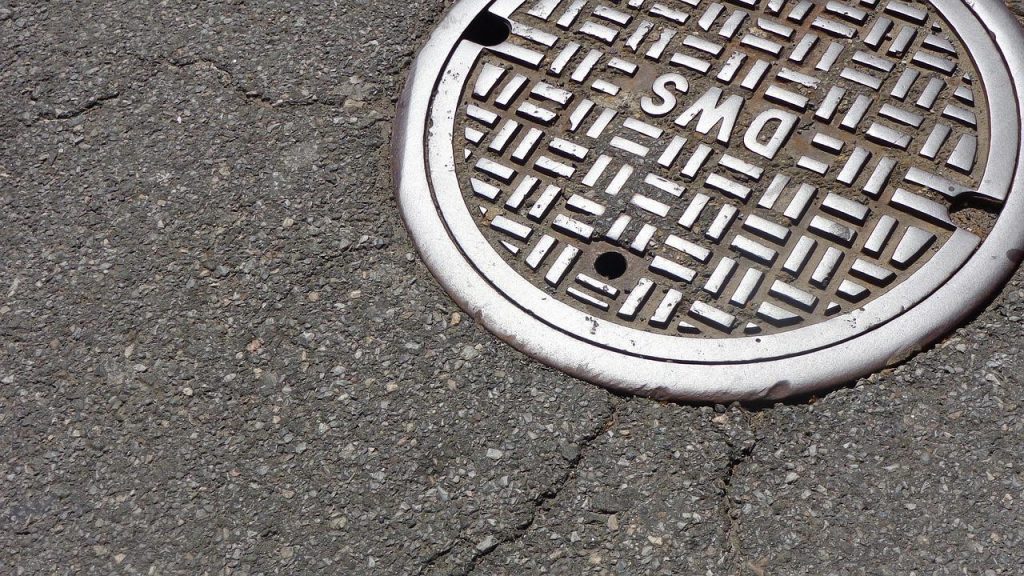 manhole, city, street