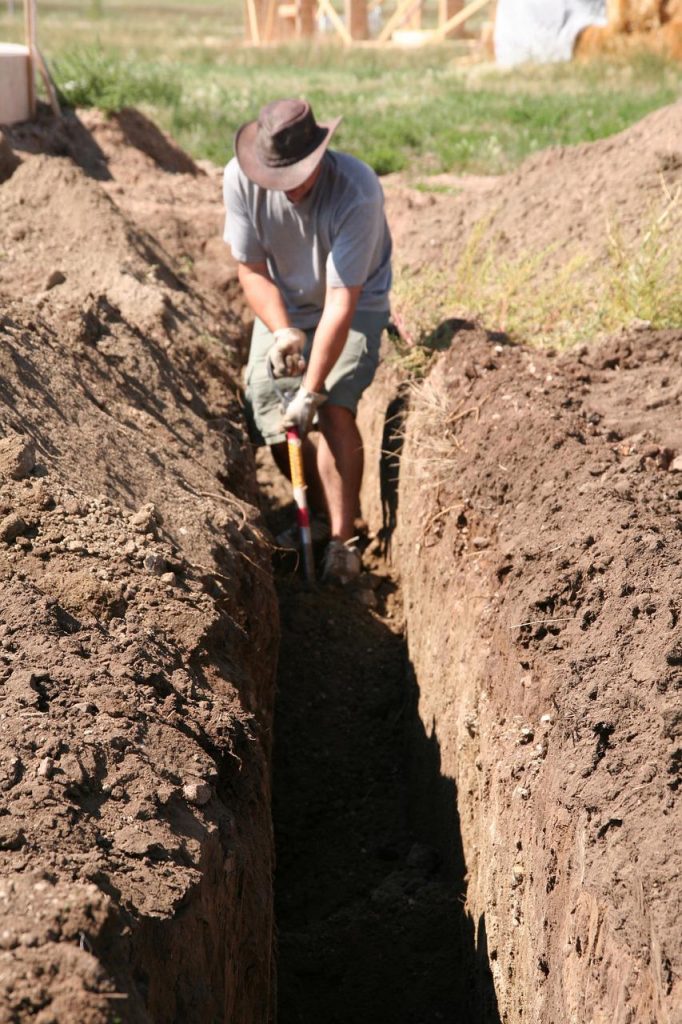 digging, man, work